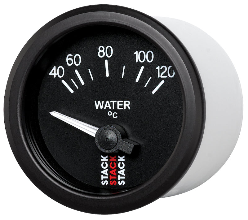 Autometer 52mm Stack Instruments 40-120 Degree C Electric Water Temperature Gauge - Black-thumbmail-3