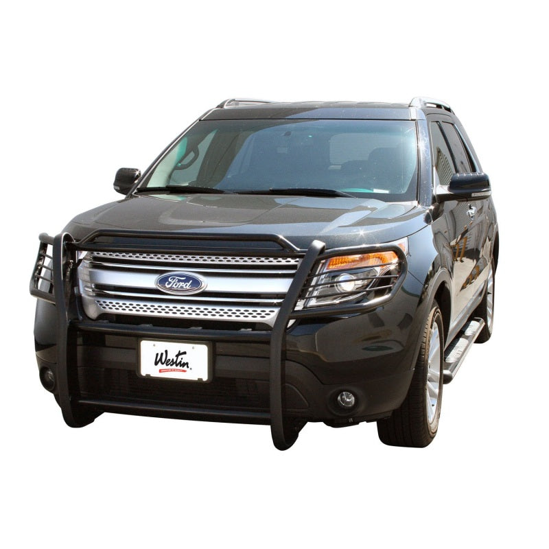 Westin Premier 4 Oval Nerf Step Bars 75 in - Black-thumbmail-5