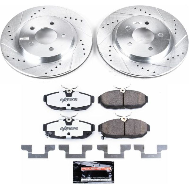 Power Stop 2012 Ford Mustang Rear Z26 Street Warrior Brake Kit-thumbmail-1