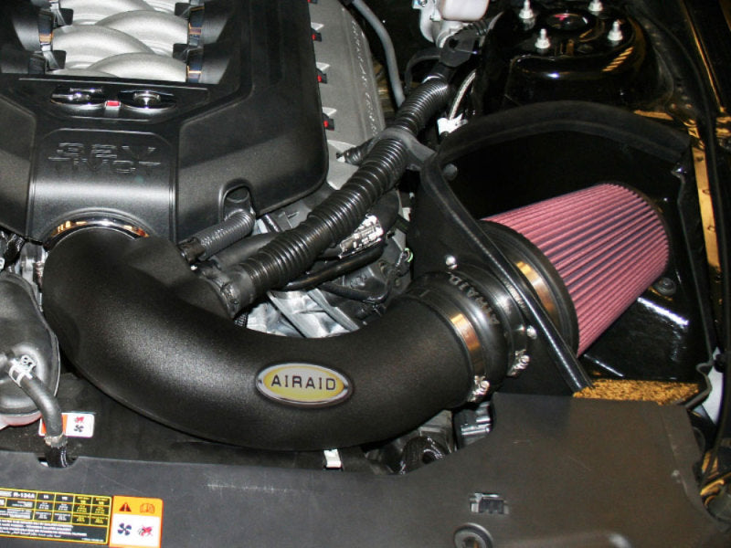 Airaid 11-14 Ford Mustang GT 5.0L Race Only (No MVT) MXP Intake System w/ Tube (Oiled / Red Media)-thumbmail-1