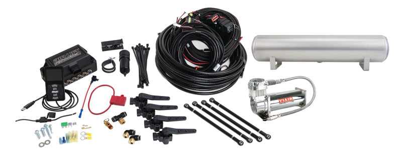 Air Lift Performance 3H (1/4 Air Line 4 Gal 5-Port  Raw Aluminum Tank VIAIR 444C Comp)-thumbmail-1