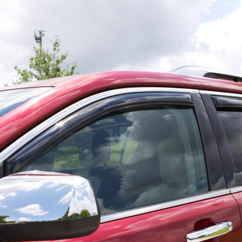 AVS 03-07 Honda Accord Ventvisor In-Channel Front & Rear Window Deflectors 4pc - Smoke-thumbmail-12