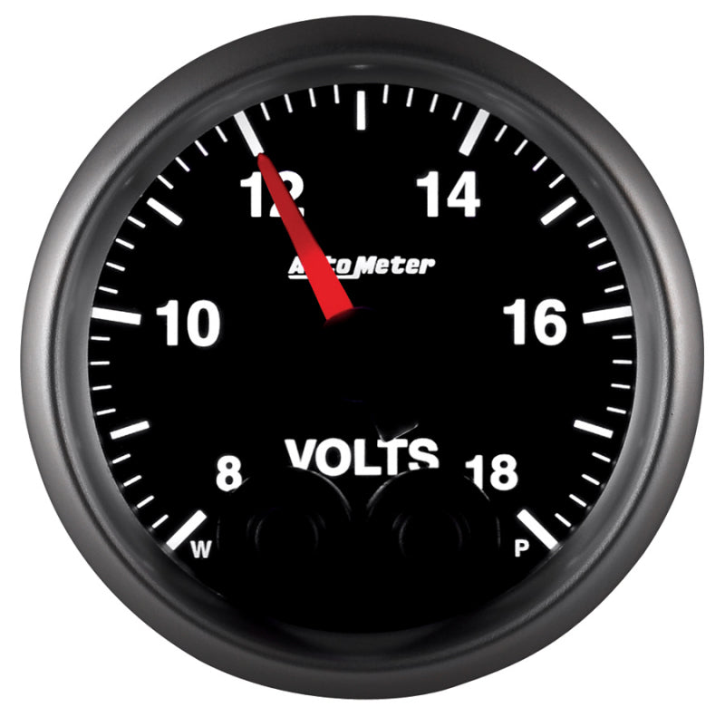Autometer Elite 52.4mm Peak & Warn w/ Electronic Control 8-18 Volt Voltmeter-thumbmail-3