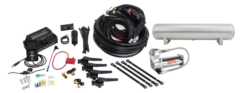 Air Lift Performance 3H (3/8 Air Line 4 Gal 5-Port  Raw Aluminum Tank VIAIR 444C Comp)-thumbmail-1