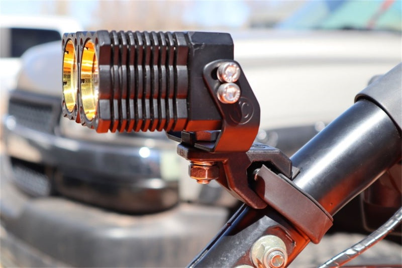 KC HiLiTES Universal 40 Deg. A-Pillar Tube Clamp Light Mount (1.5-2in. Diameter Bars) - Pair-thumbmail-2