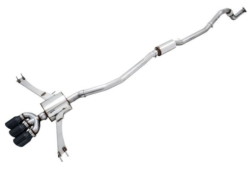 AWE Tuning 2016+ Honda Civic Si Touring Edition Exhaust w/Front Pipe & Triple Diamond Black Tips-thumbmail-3