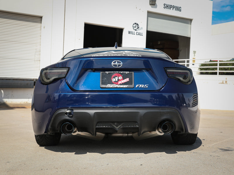 aFe Takeda Exhaust Axle-Back 13-15 Scion FRS / Subaru BRZ 304SS Blue Flame Dual Tips Exhaust-thumbmail-2