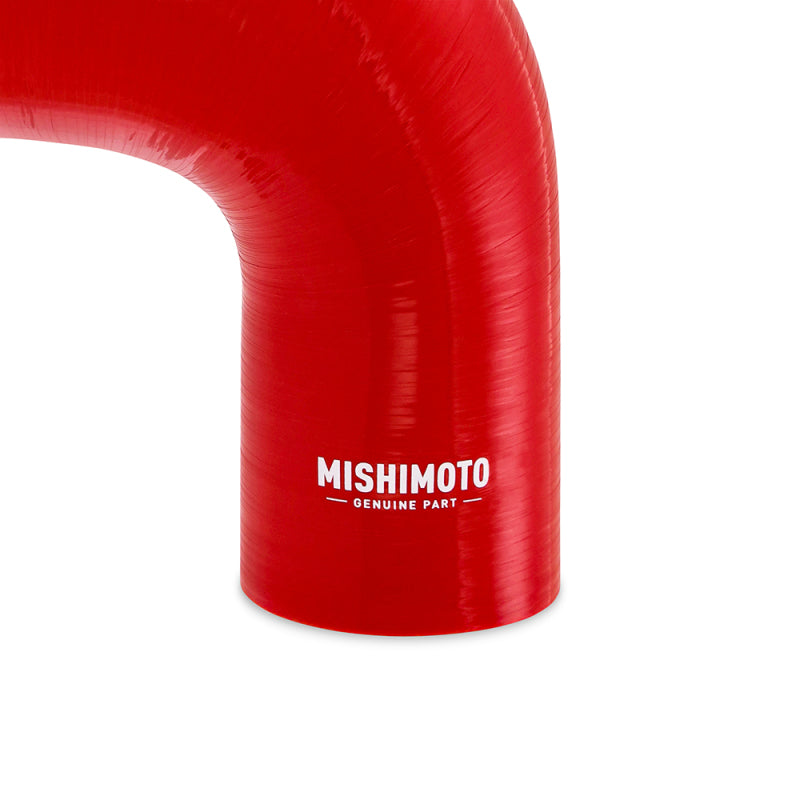 Mishimoto Silicone Reducer Coupler 90 Degree 2in to 2.25in - Red-thumbmail-2