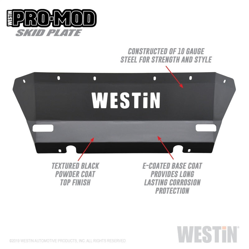 Westin 15-20 Chevrolet Colorado Pro-Mod Skid Plate - Tex. Blk-thumbmail-2