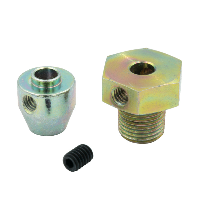 Autometer Thermocouple Fitting Kit 1/8in NPT Male w/ Set Screw and Band Clamp-thumbmail-2