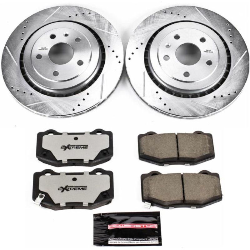 Power Stop 16-18 Cadillac ATS Rear Z26 Street Warrior Brake Kit-thumbmail-1