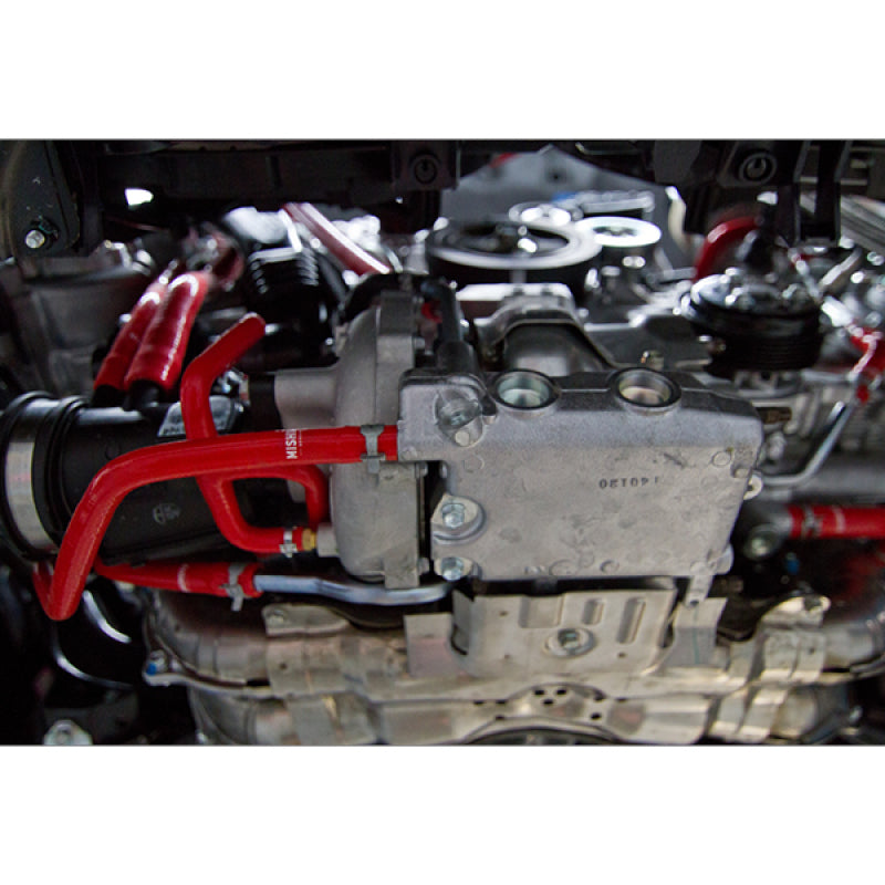 Mishimoto 2015 Subaru WRX Red Silicone Radiator Coolant Ancillary Hoses Kit-thumbmail-6