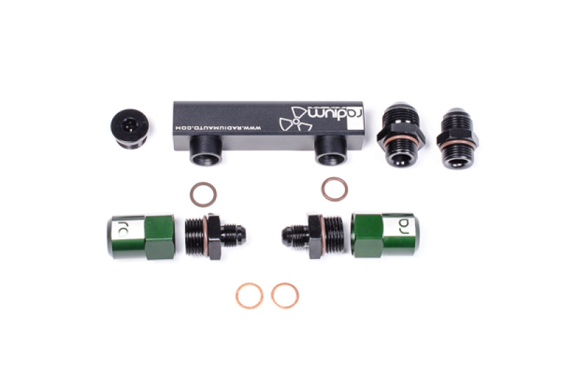 Radium Engineering Bosch Pumps 4 Port Manifold Reuses Check Valves - Universal-thumbmail-1