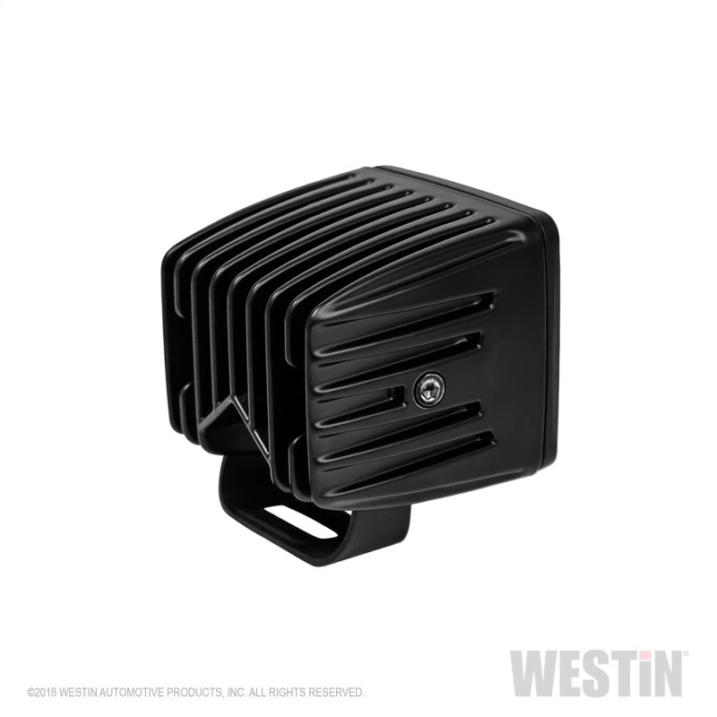 Westin HyperQ LED Auxiliary Lights 3in x 3in cube 20w Flood - Black-thumbmail-6