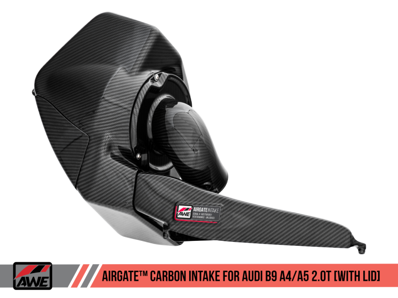 AWE Tuning Audi B9 A4/A5 2.0T Quattro Carbon Fiber AirGate Intake w/ Lid-thumbmail-4