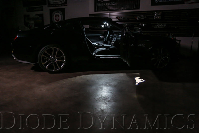 Diode Dynamics 18-19 Mustang Stage 2 Mustang Interior LED Light Kit - Cool - White-thumbmail-2