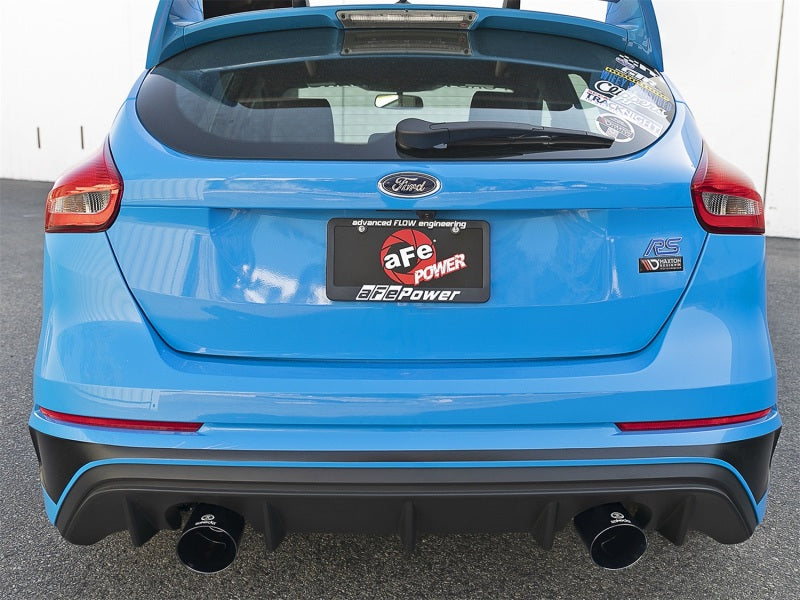 aFe Takeda 3in 304 SS Axle-Back Exhaust System w/ Black Tip 16-18 Ford Focus RS 2.3L (t)-thumbmail-2