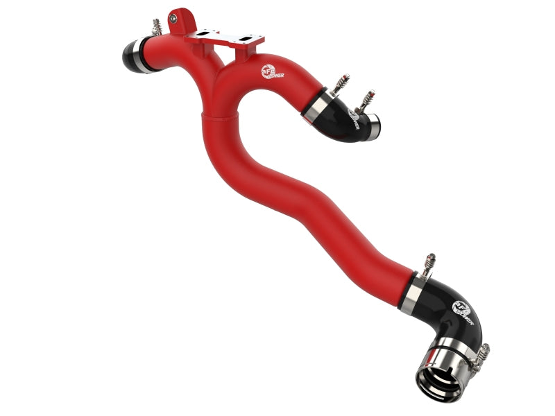 AFE 2018-2020 Kia Stinger 19-22 G70 BladeRunner 3in Aluminum Hot Charge Pipe Red-thumbmail-1
