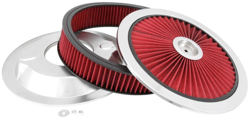 Spectre ExtraFlow HPR Air Cleaner Assembly 14in. x 3in. - Red-thumbmail-4