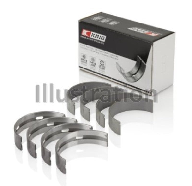 King Nissan VQ20DE, VQ25DD, VQ30DE/DD/DET, VQ35DE (Size Standard) Crankshaft Main Bearing (Set of 4)-thumbmail-1