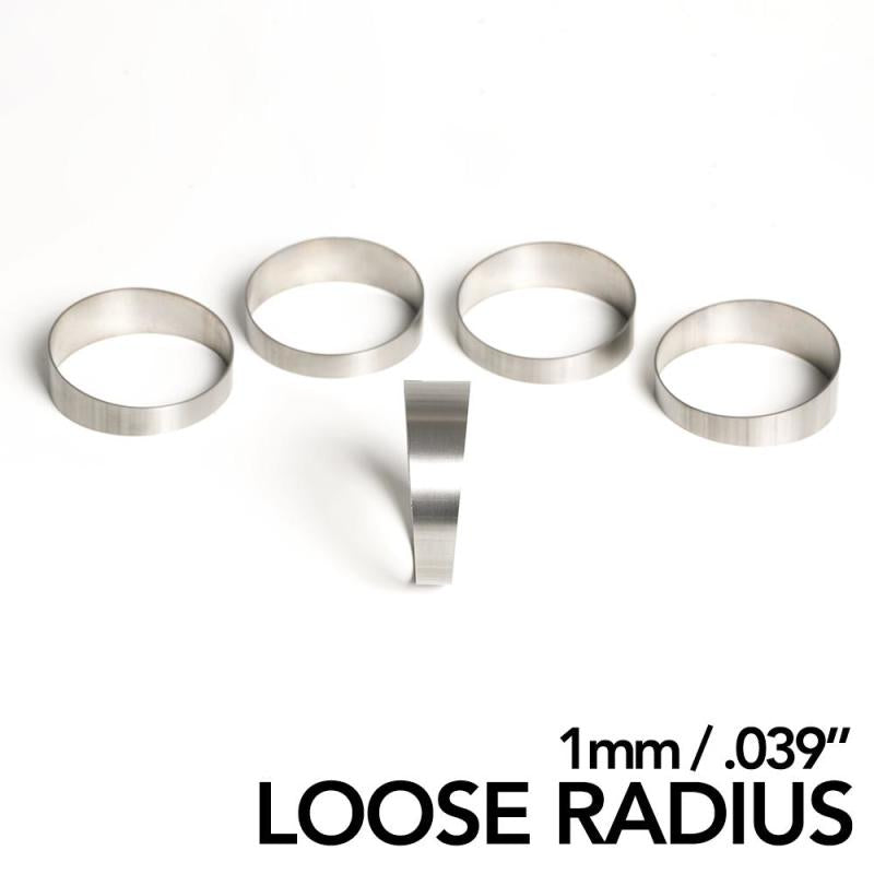 Ticon Industries 1.50in 45 Degree 2.2D/3.3in CLR Loose Radius 1mm Wall Titanium Pie Cuts - 5pk-thumbmail-1