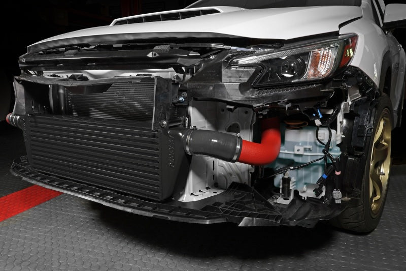 Perrin 22-23 Subaru WRX Front Mount Intercooler Kit (Red Tubes & Black Core)-thumbmail-5