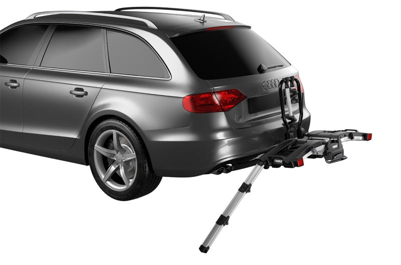 Thule EasyFold XT 2 - Fully Foldable Platform Hitch Bike Rack (Up to 2 Bikes) - Black/Silver-thumbmail-5