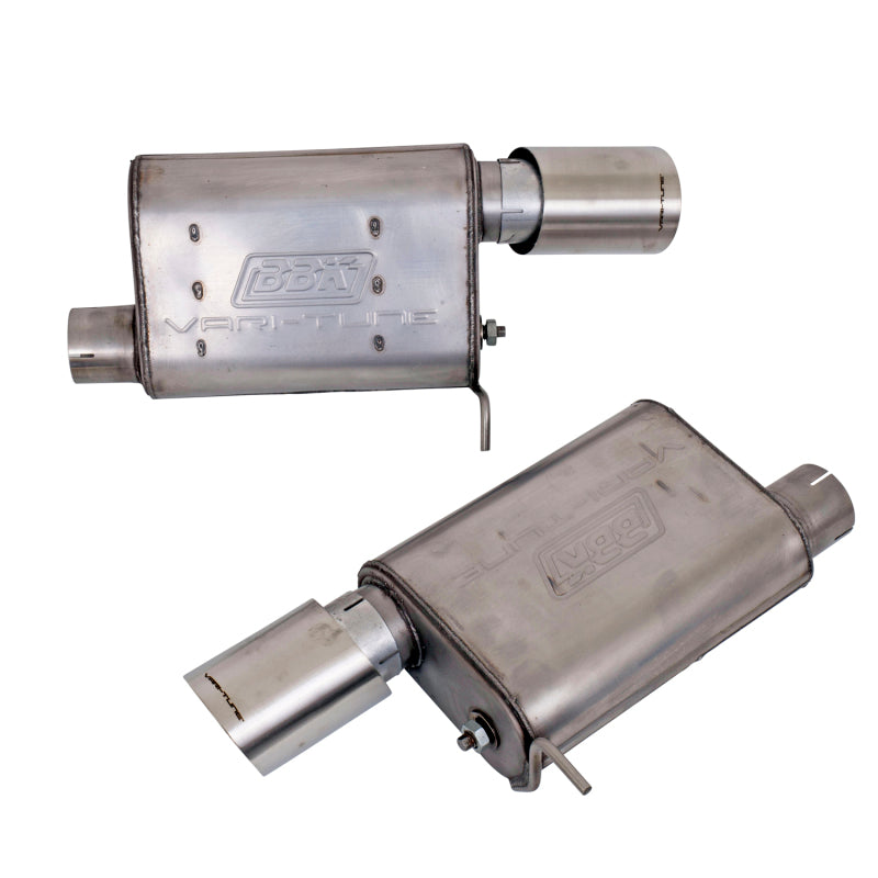 BBK Vari-Tune Axle Back Exhaust Kit 2 Adjustable Performance Mufflers 2-3/4 Pipe 4 in. Tips-thumbmail-8