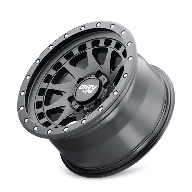 Dirty Life 9311 Enigma Pro 17x9/6x139.7 BP/-12mm Offset/106mm Hub Matte Black Wheel - Beadlock-thumbmail-2