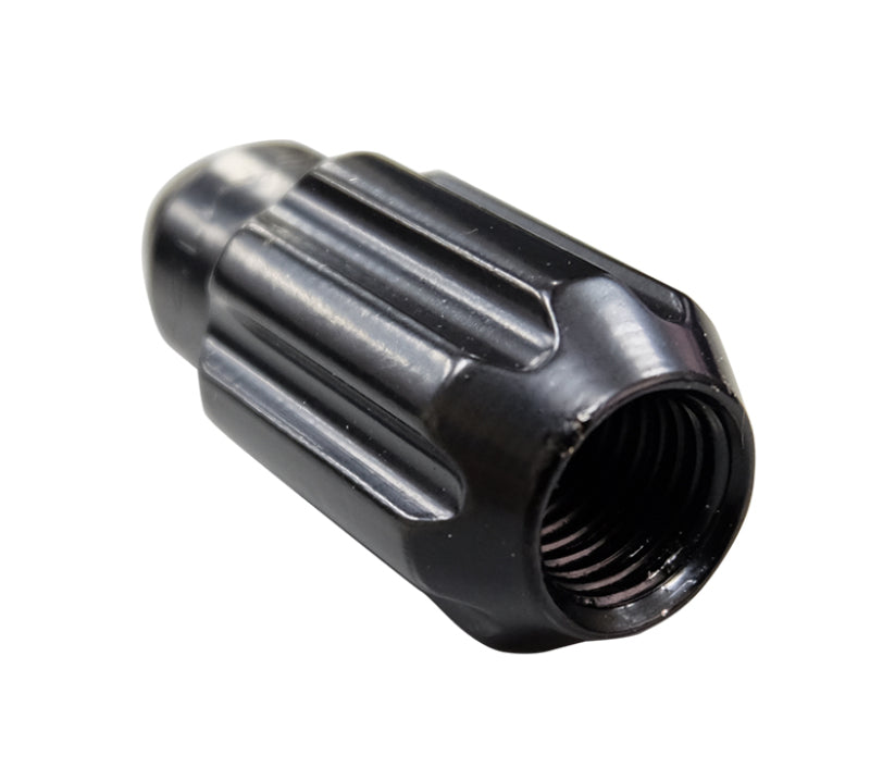 NRG 500 Series M12 X 1.5 Bullet Shape Steel Lug Nut Set - 21 Pc w/Lock Key - Black-thumbmail-2