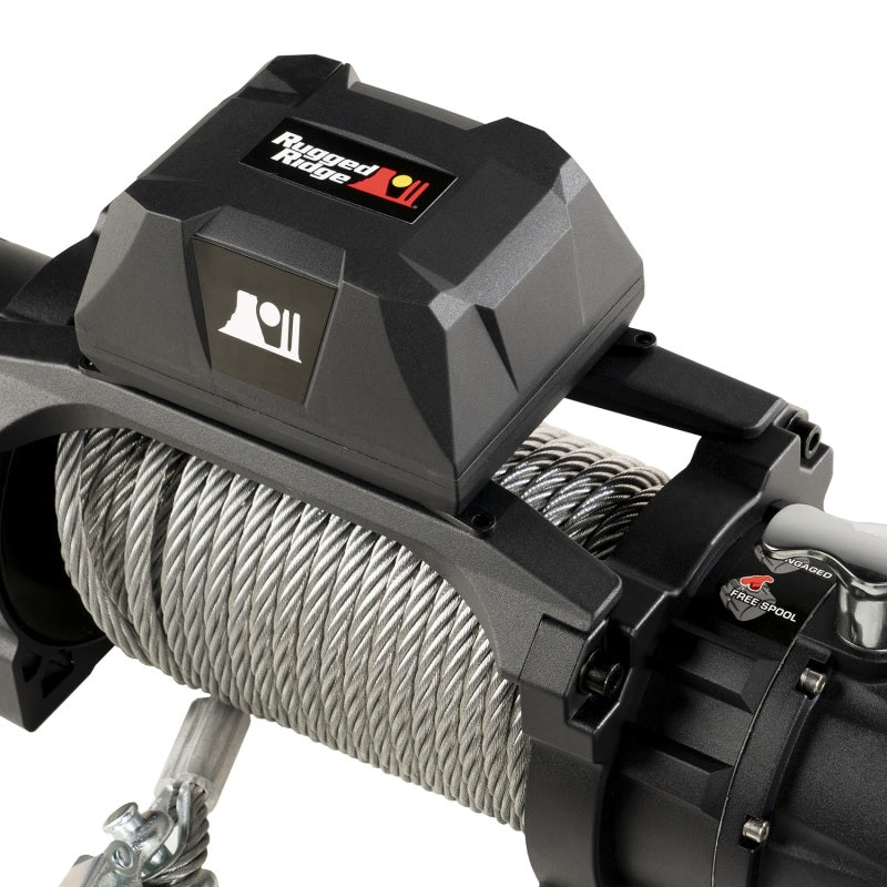 Rugged Ridge Trekker C10 Winch 10000lb Cable Wired-thumbmail-3
