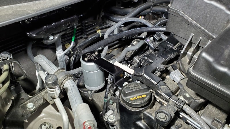 J&L 17-23 Honda CRV 1.5L Turbo Passenger Side Oil Separator 3.0 - Clear Anodized-thumbmail-2