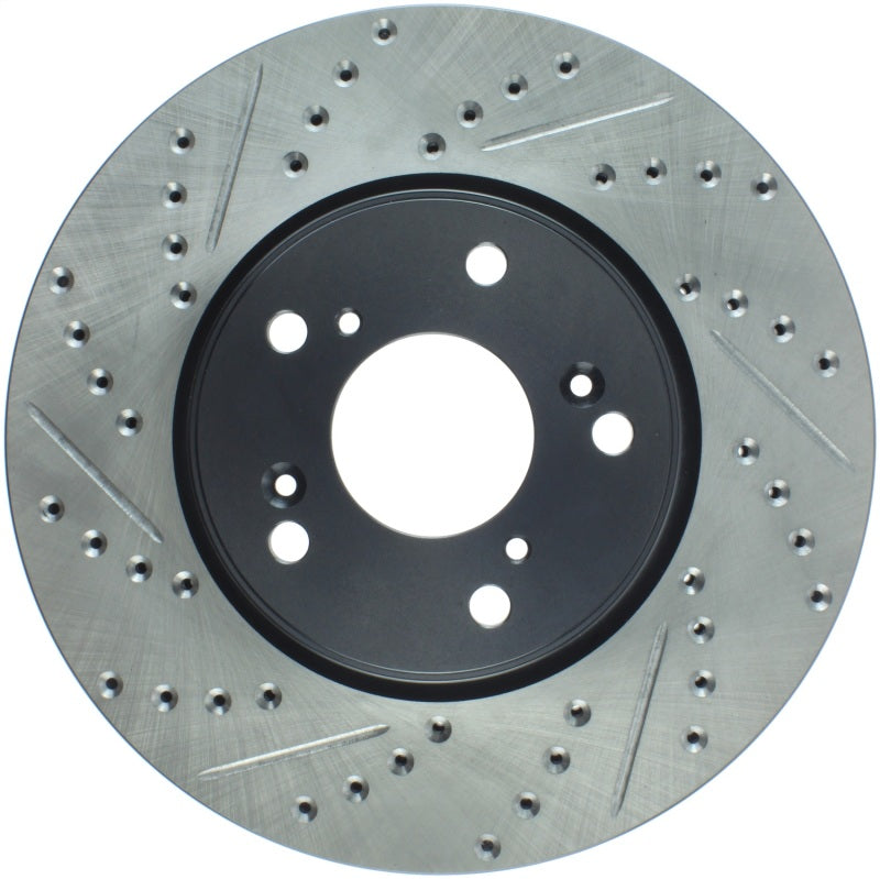 StopTech Slotted & Drilled Sport Brake Rotor Front Right 13 Honda Accord Sport-thumbmail-5