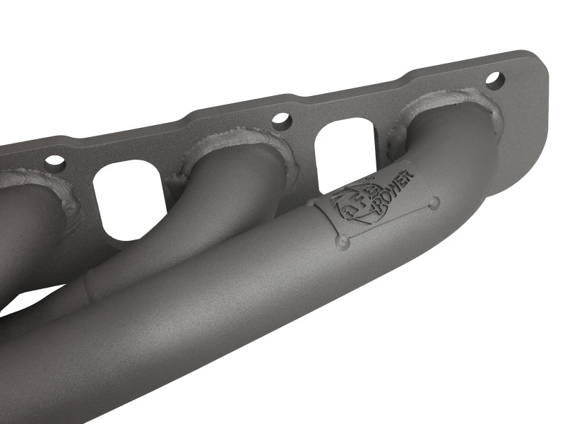 aFe Twisted Steel 304SS Short Header 15-22  Dodge Challenger SC V8-6.2L / 6.4L HEMI Titanium Coating-thumbmail-2