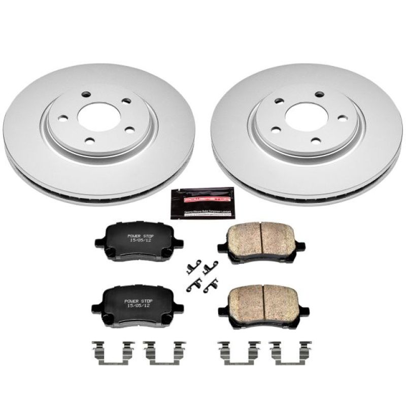 Power Stop 2007 Chevrolet Cobalt Front Z17 Evolution Geomet Coated Brake Kit-thumbmail-1