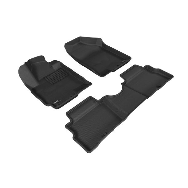 3D MAXpider 2011-2013 Kia Soul Kagu 1st & 2nd Row Floormats - Black