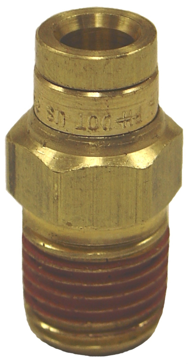 Firestone Male Connector 1/4in. NPT To 1/4in. PTC Straight Brass Air Fitting - 25 Pack (WR17603046)-thumbmail-1