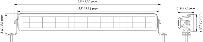 Hella Universal Black Magic 21in Double Light Bar - Driving Beam-thumbmail-8