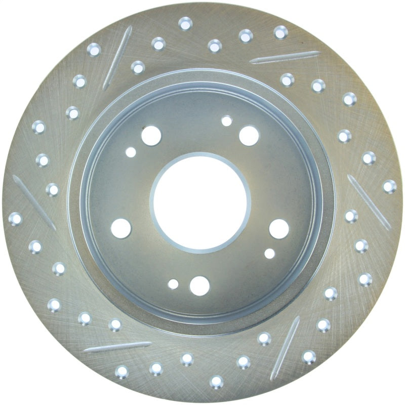 StopTech Select Sport 06-15 Honda Civic Si Slotted and Drilled Right Left Rotor-thumbmail-2
