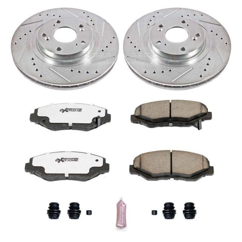 Power Stop 13-15 Acura ILX Front Z26 Street Warrior Brake Kit-thumbmail-1