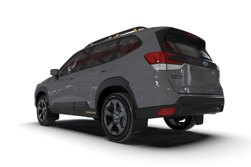 Rally Armor 2022 Subaru Forester (Incl. Wilderness) Black UR Mud Flap w/ White Logo-thumbmail-3