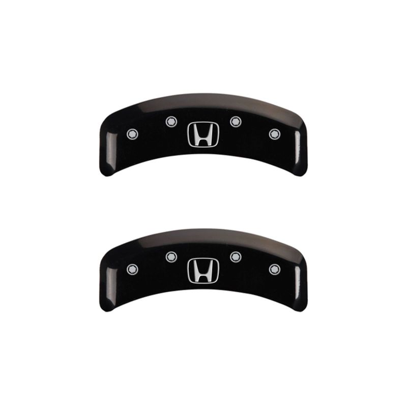 MGP 4 Caliper Covers Engraved Front Honda Engraved Rear H Logo Black finish silver ch-thumbmail-4