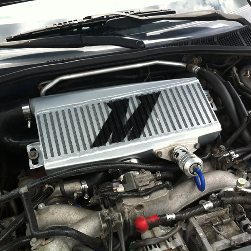 Mishimoto Subaru 02-07 WRX/04-07 STi Top-Mount Intercooler Kit - Powder Coated Silver & Blue Hoses-thumbmail-7