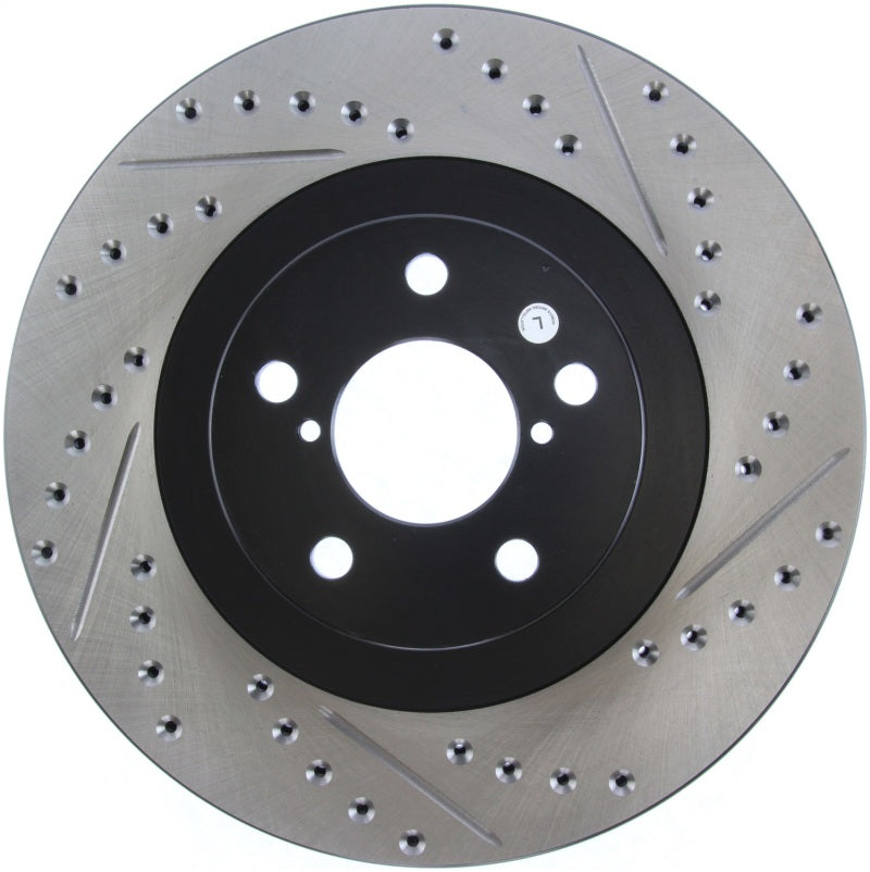 StopTech 02-10 Subaru WRX Slotted & Drilled Left Front Rotor (exc. STi)-thumbmail-5