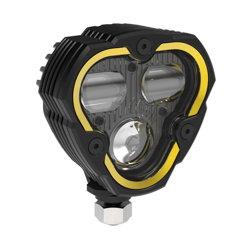 KC HiLiTES FLEX ERA 3 Dual Mode SAE Fog Light - Single Light Master Kit (w/Clear + Yellow Lens)-thumbmail-3