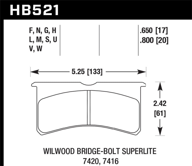 Hawk ER-1 Endurance Racing Brake Pads for Wilwood Motorsport Calipers-thumbmail-1
