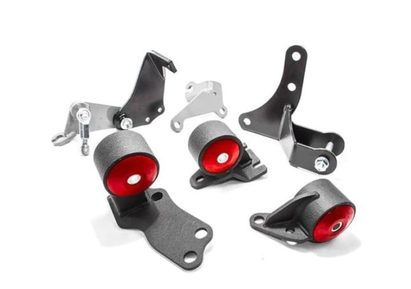 Innovative 88-91 Civic D-Series Black Steel Mounts 85A Bushings (Pre 92 Engine Hydro)-thumbmail-1