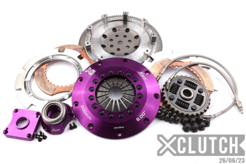 XClutch 1997 Mitsubishi Lancer EVO IV 2.0L 8in Twin Sprung Ceramic Clutch Kit-thumbmail-1