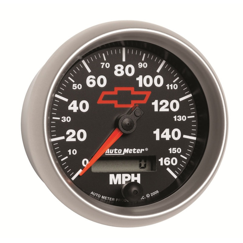 Autometer Speedometer 3-3/8in, 0-160 MPH, Elec. Programmable - Bowtie Black-thumbmail-4