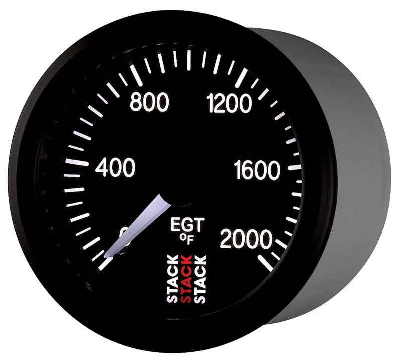 Autometer Stack 52mm 0-2000 Deg F Pro Stepper Motor Exhaust Gas Temp Gauge - Black-thumbmail-2